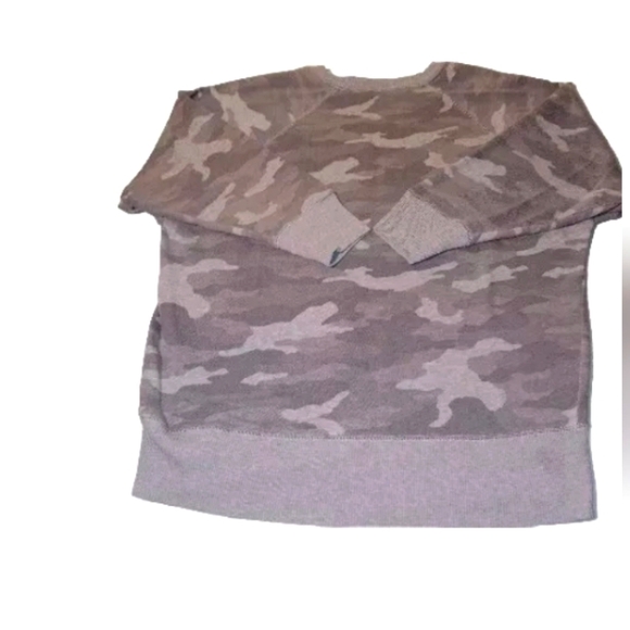 aerie Tops - Aerie Oversized Gray Camoflage Sweatshirt Medium